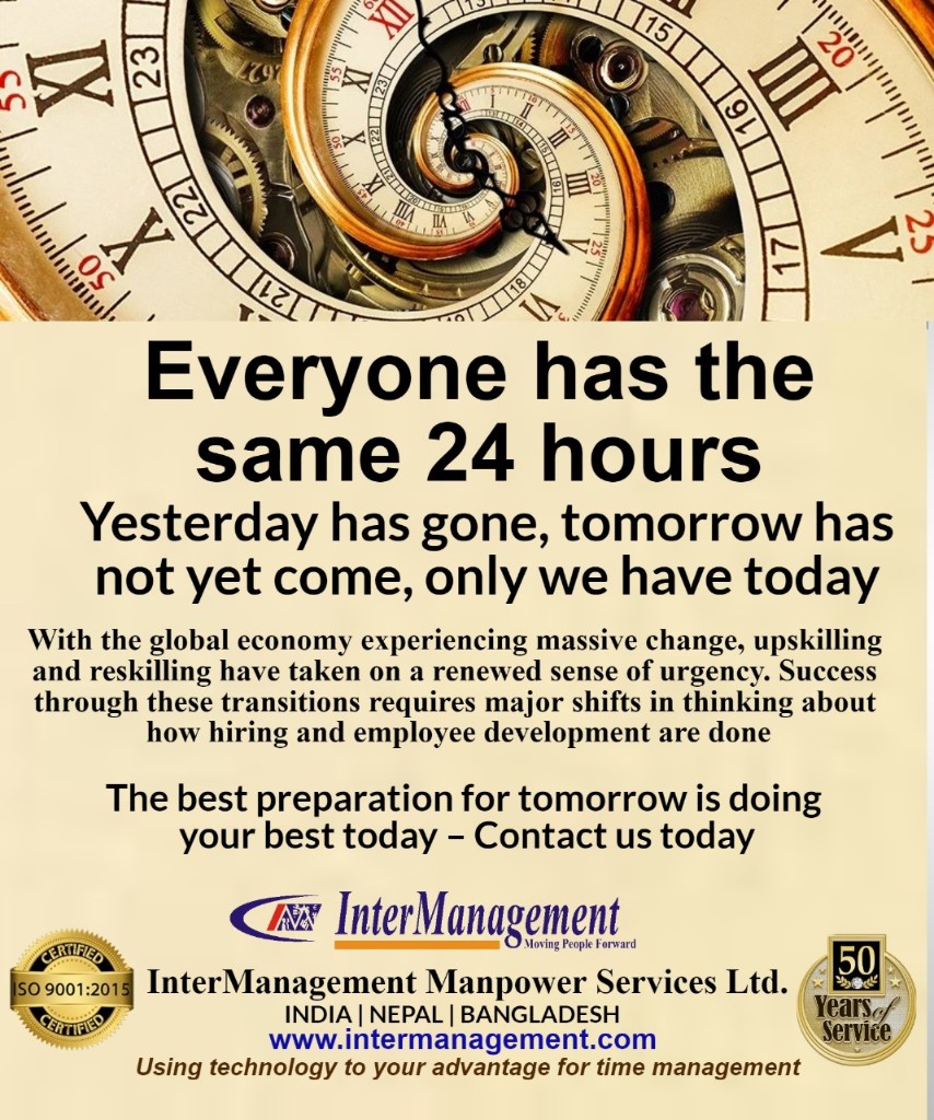 Everyone has the same 24 hours