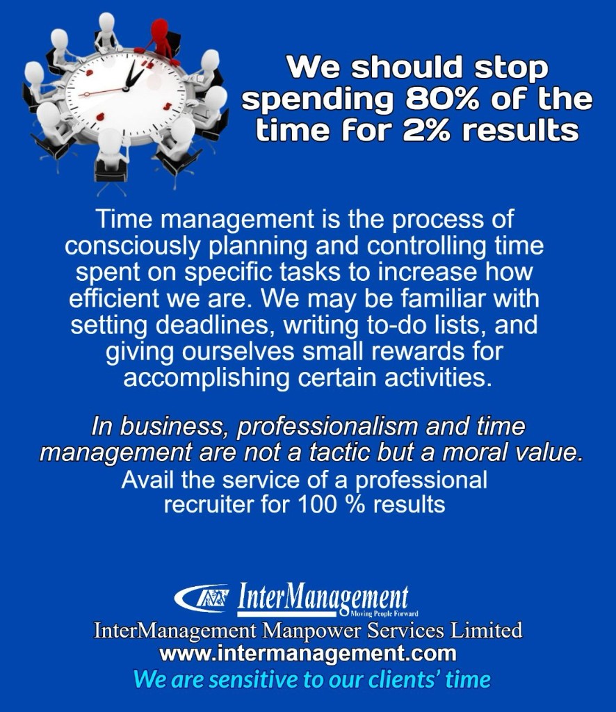 Stop spending 80 percent of the time for 2 percent results